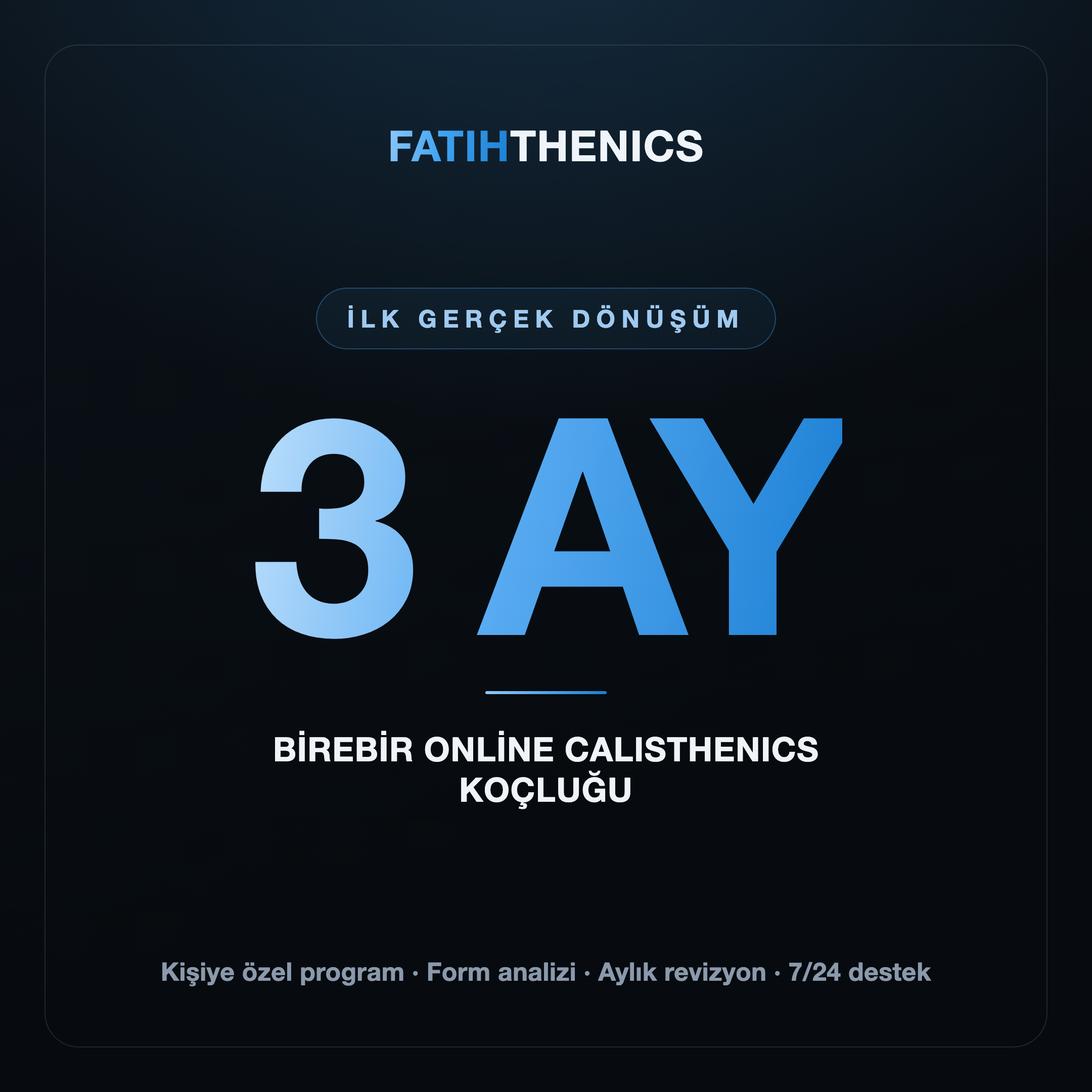 Fatihthenics 3 Ay Koçluk